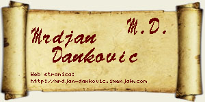 Mrđan Danković vizit kartica